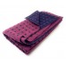 Pure Wool Tweed Throw Pink & Purple Reversible Spot 1814/3